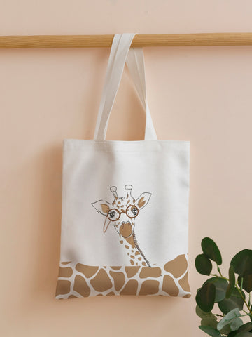 Giraffe Print Shopper Bag