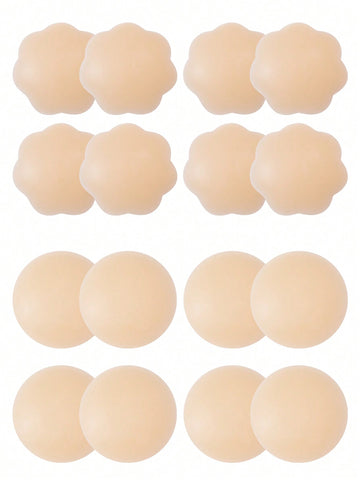 8pairs/set Liquid Nipple Covers, Reusable & Washable Nipple Stickers