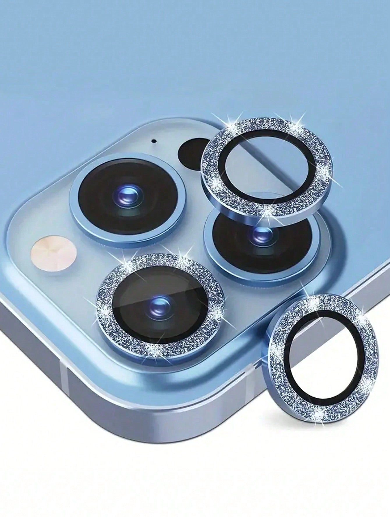 Apple's Camera Cover Glitter Lens Protector Compatible With IPhone 15 14 13 12 11 Pro Max