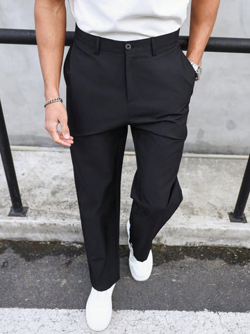 Men's Casual Loose Fit Straight Pants