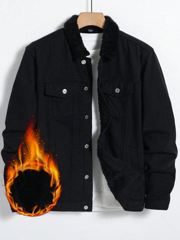 Men's Fleece-Lined Denim Jacket