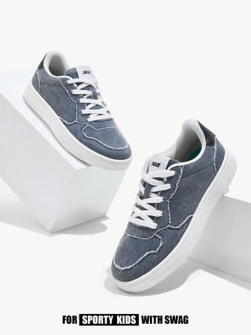 Fashionable All-Match Cool Denim Trendy Comfortable Flat Sports Sneakers For Kids