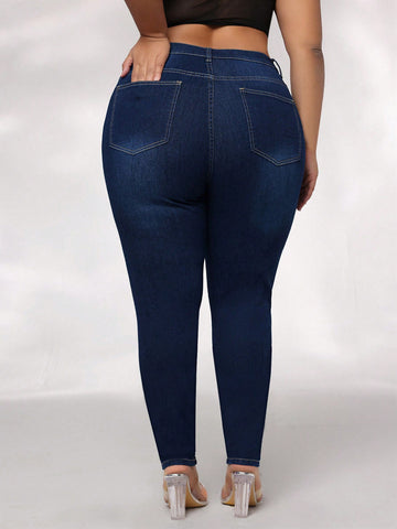 Plus Size Women's Slim Fit Jeans