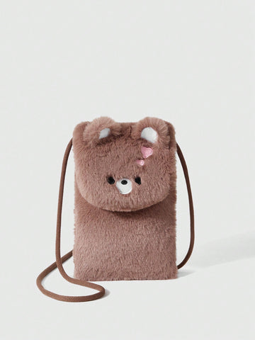 Fashionable Bear Shaped Women's Crossbody Bag For Phone