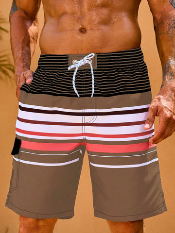 Men's Striped Beach Shorts
