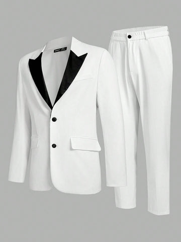Tailored Woven Fashionable Suit Including Long Jacket And Pants