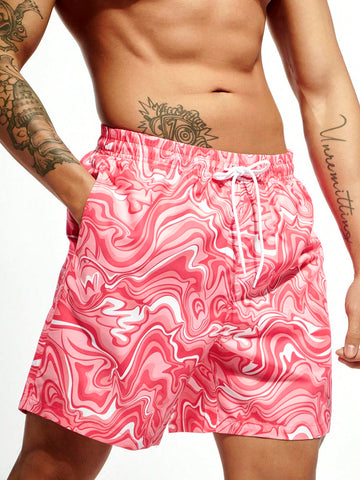 Men's Printed Pattern Beach Shorts