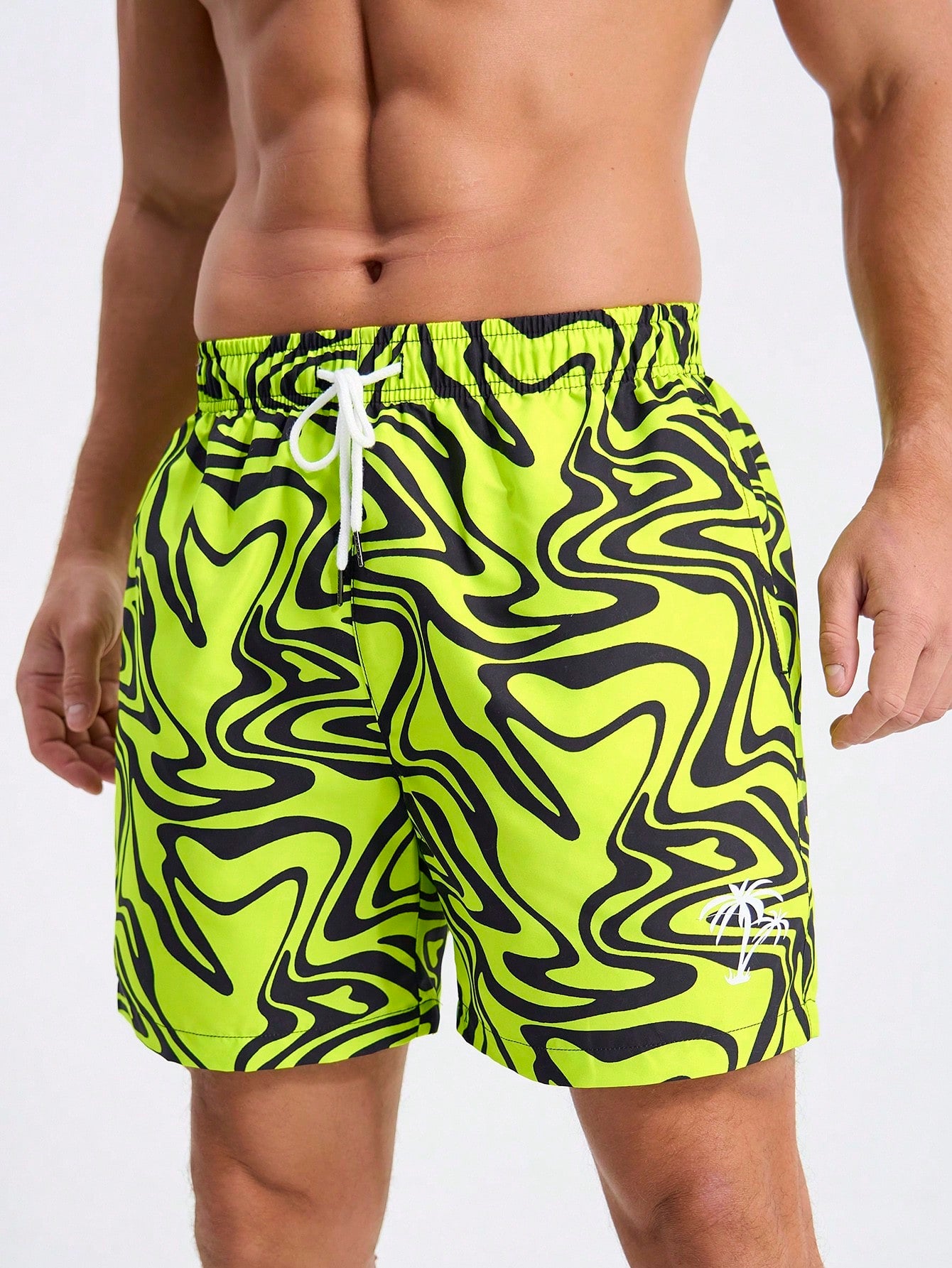 Men's Drawstring Beach Shorts For Summer Vacation