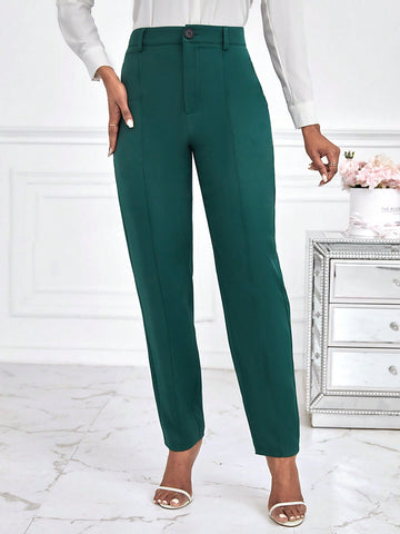 Women's Solid Color Versatile Suit Pants Suitable For Work Outfit Matching