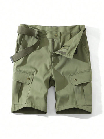 Men's Solid Color Simple Basic Daily Shorts