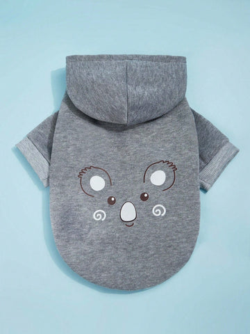 Gray Cute Koala Pet Hoodie 1 Piece