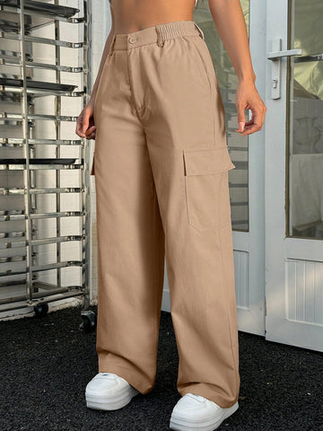 Women Solid Color Simple Daily Cool Workwear Pants
