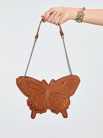 Embroidered Butterfly Shaped Fashion Shoulder Bag