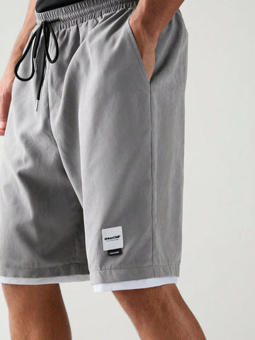 Woven Drawstring Casual Shorts For Daily Wear In Spring And Summer