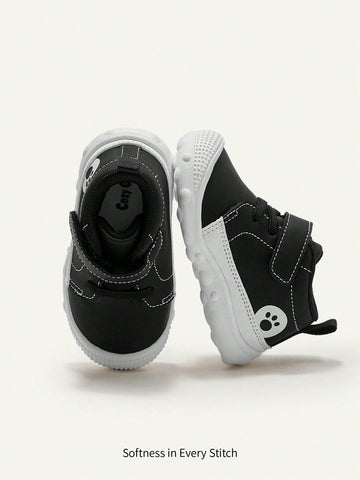 Fall/winter Baby/toddler Shoes With Reinforced Toe And Heel, Shockproof Design For Casual And Sports Use