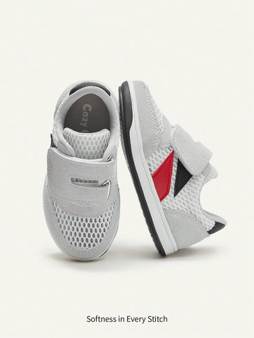 Spring-Summer Fashionable, Versatile, Breathable Mesh, Comfortable And Adorable Sports Shoes With Flat Soles For Infants