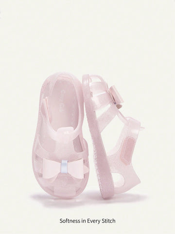 Fashionable & Cute & Fun Princess Style Bow Knot Crystal Sandals For Baby Girls