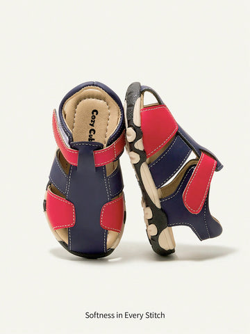 Fashionable & Versatile Boys' Summer Roman Sandals With Comfortable & Slip-resistant Flat Sole