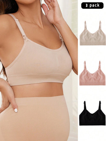 Mother Day Pregnancy And Nursing Bra Set (3 Pieces)