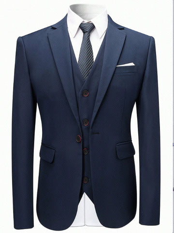 Men\ Fashion Business Style Solid Color Suit