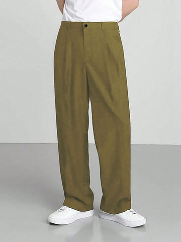 Men's Simple Solid Color Casual Dress Pants