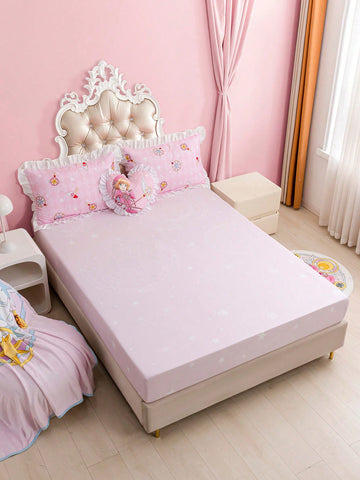 Cute Pink Bed Fitted Sheet