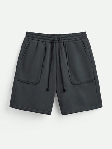 Men Loose Fit Casual Shorts With Pockets