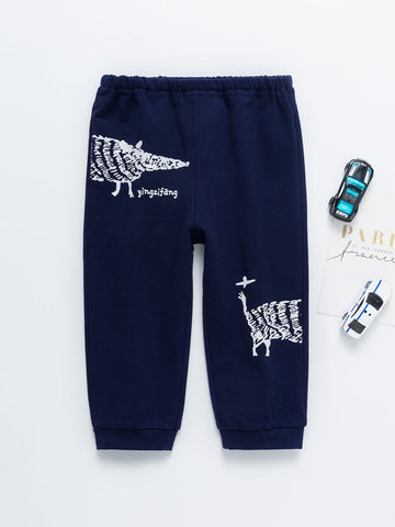 Toddler Boys Letter Graphic Sweatpants