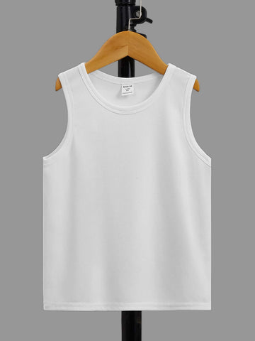 Young Boy Solid Tank Top