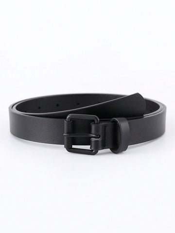 1pc Kids Square Buckle Belt For Daily Life