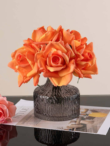 1 artificial flower, rose, water hydrating, simple Nordic style, used for party wedding home decoration.