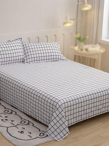1pc Fashionable Simple Skin-friendly Bed Sheet, Soft Touch, Moisture Absorption And Breathability, Suitable For Both Men And Women, Used In Bedroom