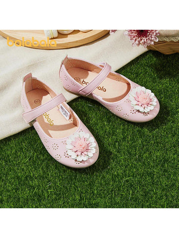 1pair Girls' Slip-resistant Soft Bottom Princess Shoes, Cute & Sweet Flat For Summer