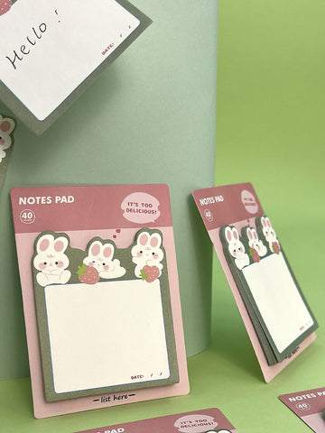 1pc Cute Rabbit Pattern Portable Cartoon Sticky Note