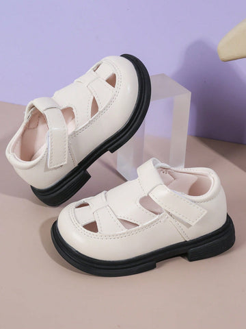 Children's Square Toe Cut-out Shoes, Outdoor Fashionable Style