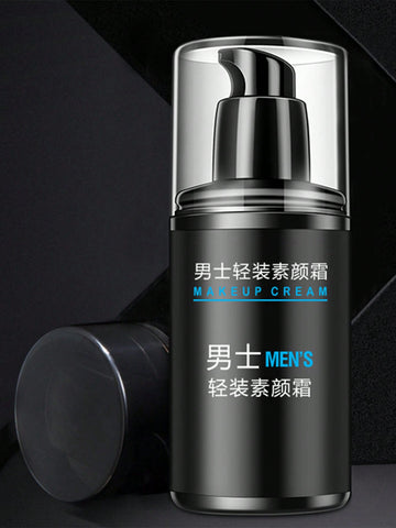 1 Bottle Men's Bare Face Cream 50ml, Slouchy Cream Control Oil Moisturizing Lotion Concealer Isolation Cream