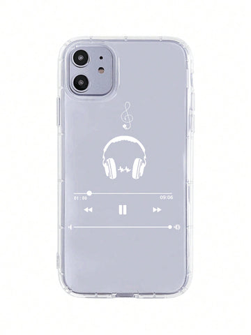1pc Creative Clear Air Cushion Tpu Phone Case compatible with iphone