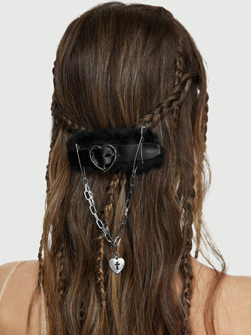 1pc Chain Link Design Hair Clip For Sweet & Cool Teenage Girls