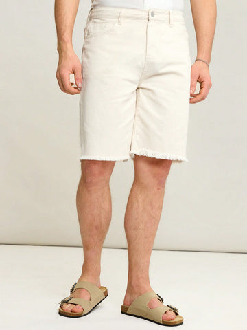 Men's Casual Fashion Straight Denim Shorts