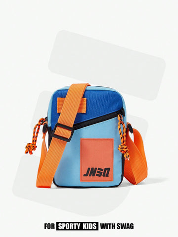 Multicolor Patchwork Stylish Casual Sport Crossbody Bag