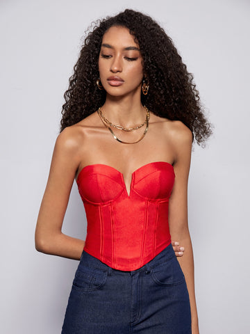 Solid Tube Top Workwear