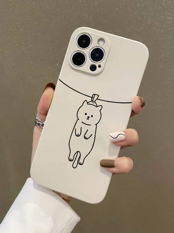 Cartoon Cat Pattern Anti-fall Phone Case