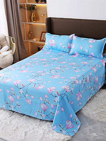 Student Dormitory One/two Person Soft & Skin-friendly Modern Style Thickened Brushed Reactive Printed Multicolor Bed Sheet, Non-fading And Not Pilling
