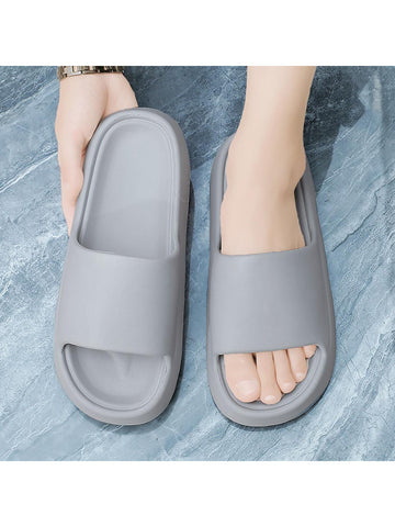 Men's Summer New Style Solid Color Simple Fashionable & Breathable & Lightweight & Anti-odor House Bathroom Slipper