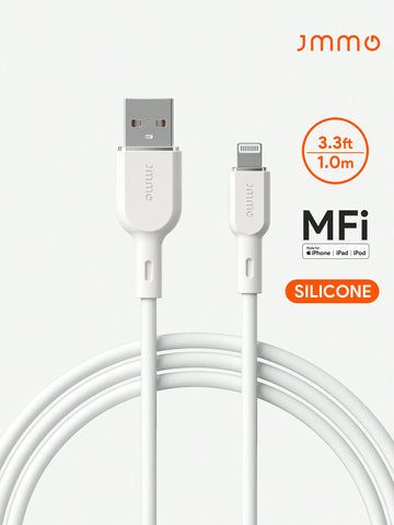 Cable IPhone,Silicone USB-A To Lightning Cable,USB To Lightning Cable Cord 3.3FT/1M [Apple MFi Certified]