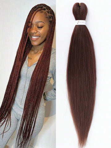 Braiding Hair Pre-stretched 26 Inch Hair Extensions for Afro Crochet Braids Synthetic Fake Hair DIY Pink Peach Red Yellow Brown Purple Grey Black Jumbo Braid