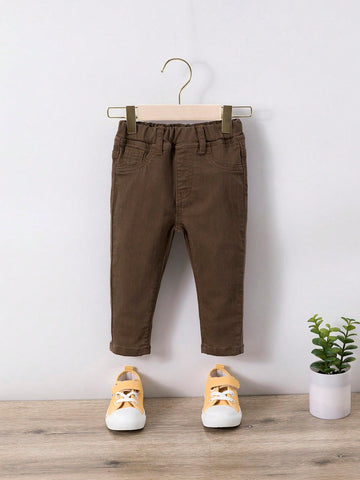 Baby Boy Elastic Waist Tapered Jeans