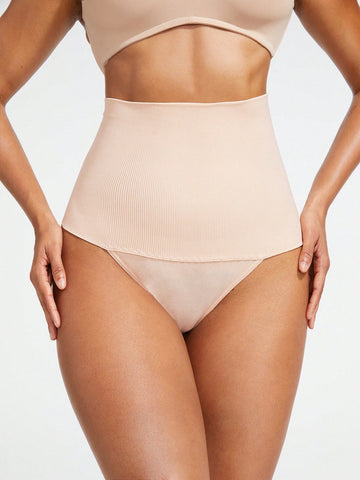 Women's Solid Color High Waist Tummy Control Shapewear Bottoms