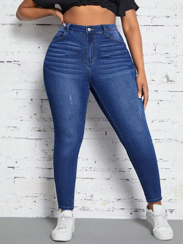 Women'S Plus Size Slim Fit Jeans