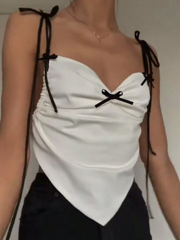Women's Cross Strap Bowknot Camisole For Summer